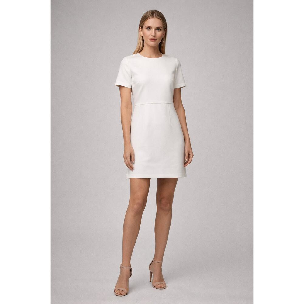 Kobi Halperin Classic Sheath Mini Dress in White, Sz 4